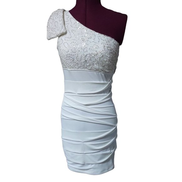 City Triangles Dresses New Jcp City Triangles Ivory Lace Gold